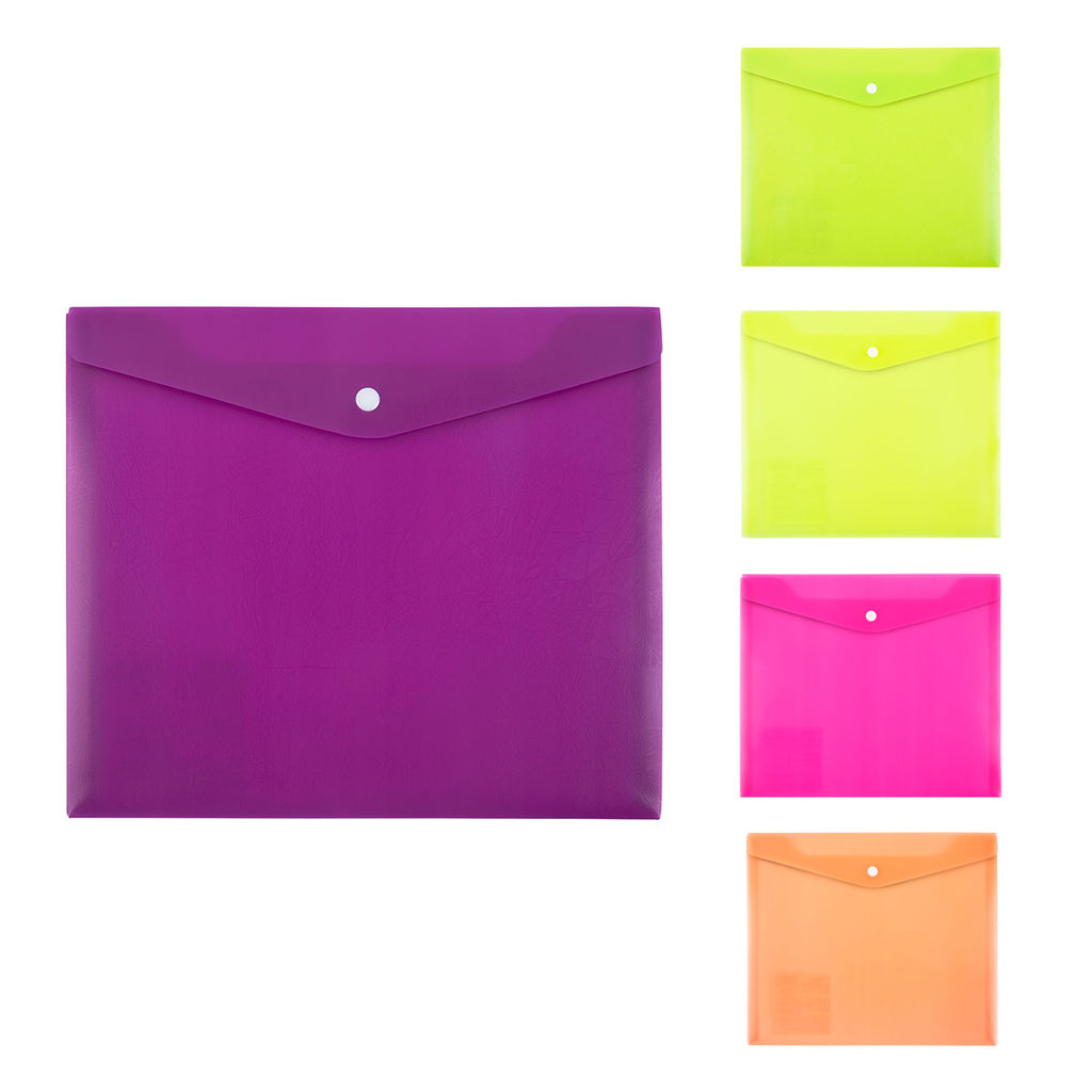 Expert Complete Trend NEON Папка-конверт для тетрадей с кнопкой A5+ 180 мкм волокно 20 шт. лайм EC211130221