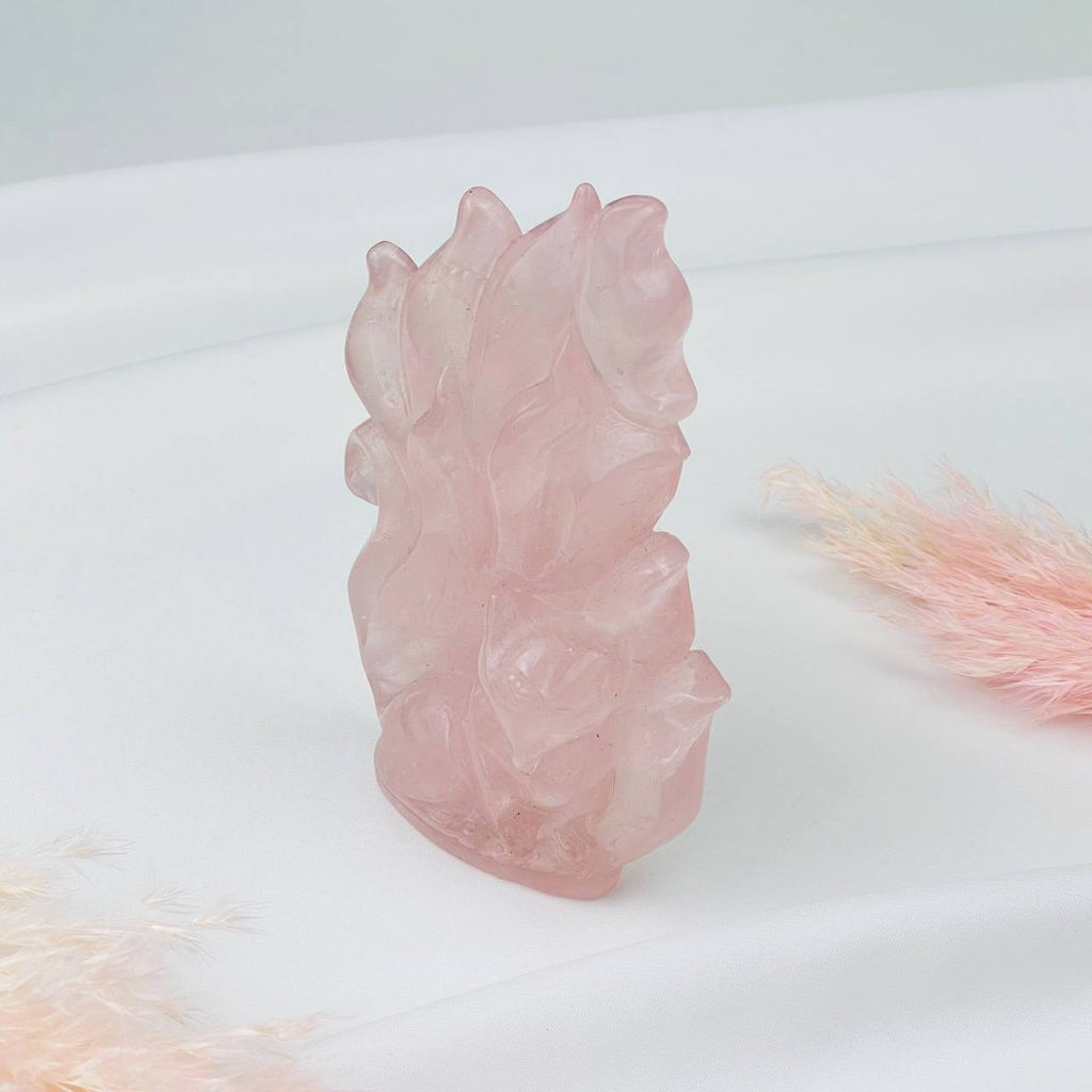 Лиса Кицунэ из Розового кварца - Радуга самоцветов фото 4