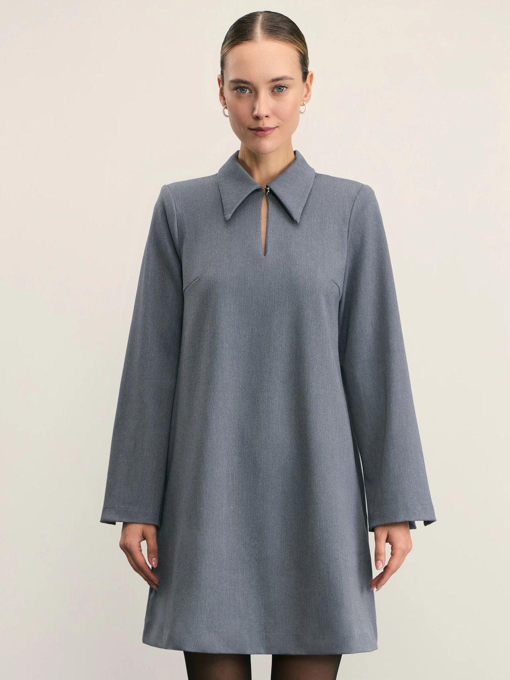 Платье мини с отложным воротником / Zarina  фото 3