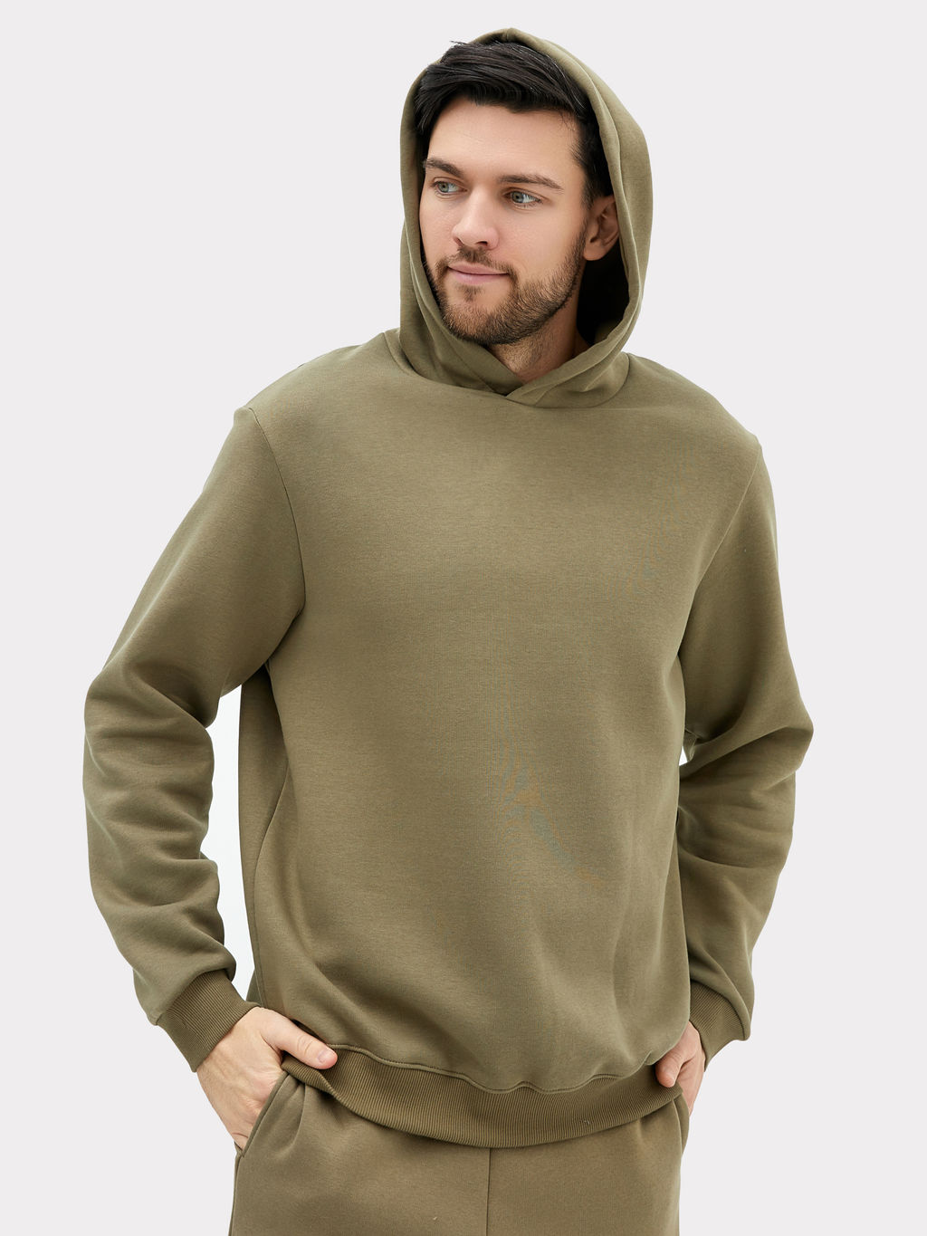 Анорак мужской в зеленом цвете хаки 121751-2 - Mark formelle фото 3