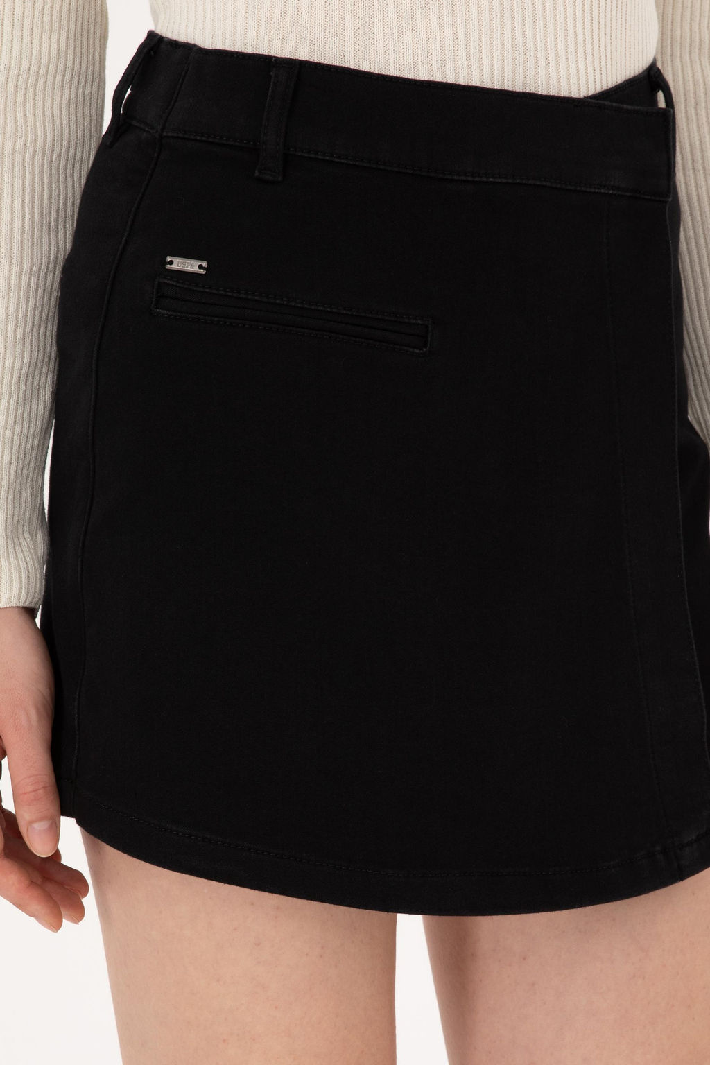 Kad_n Siyah Jean Etek - U.s. polo assn фото 5