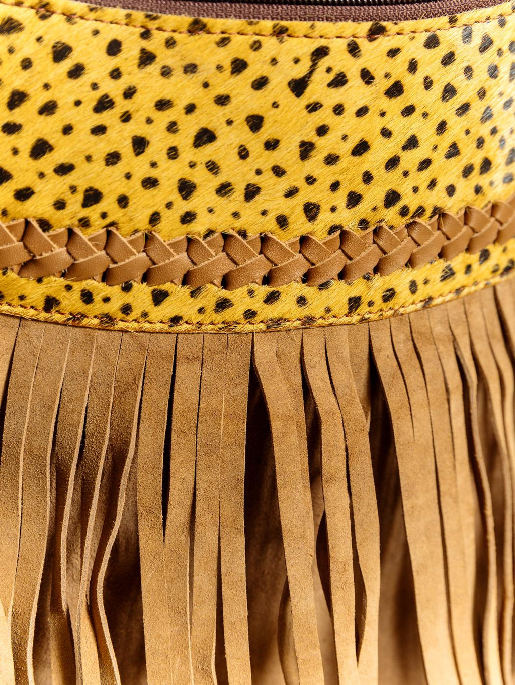 Сумка замшевая с бахромой через плечо №1134/26 - Ганг фото 3