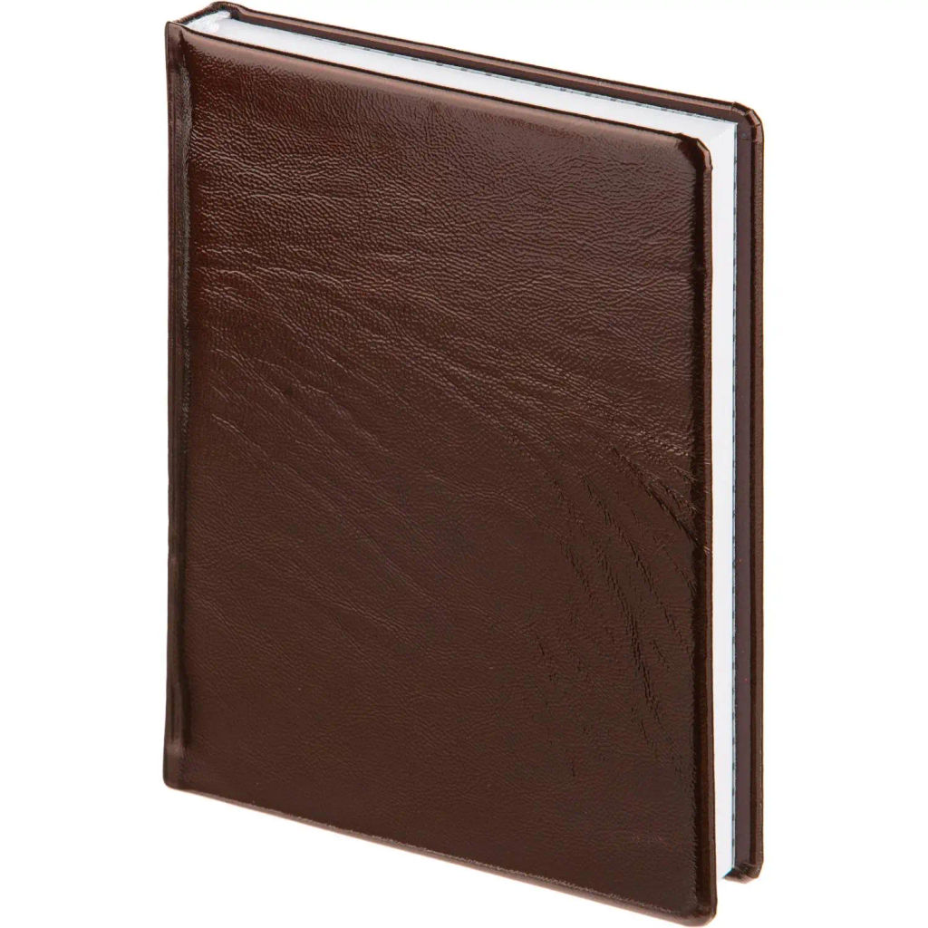 Ежедневник недатированный Attache Selection Gloss, А5,160л., корич,нат.кожа  фото 2