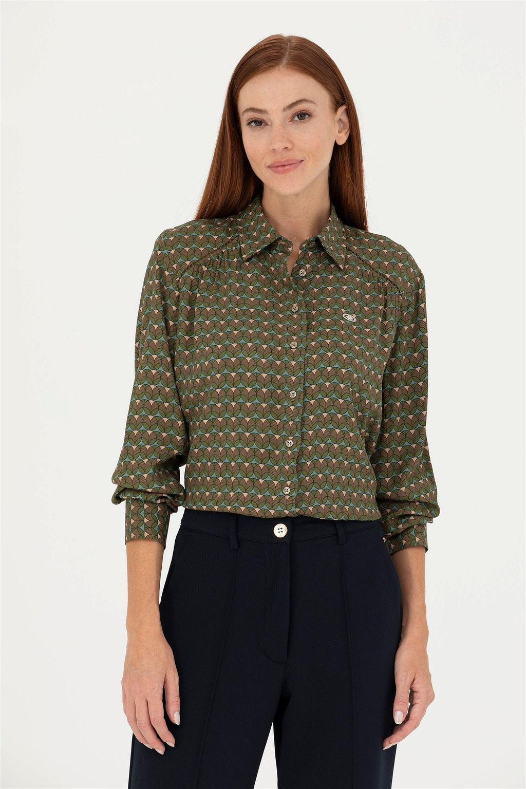 Kad_n Ye_il Uzun Kollu G_mlek - U.s. polo assn фото 3