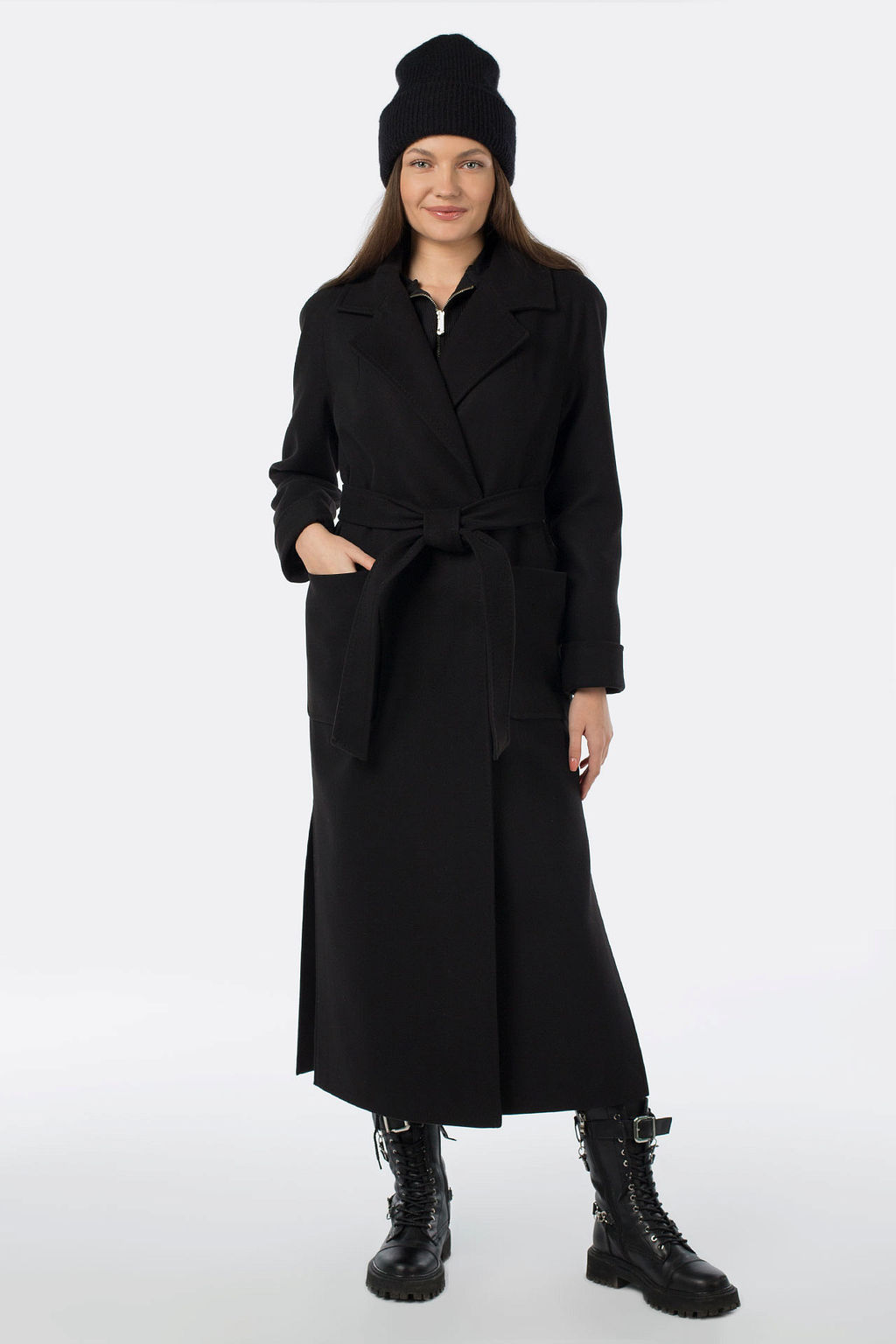01-10818 Пальто женское демисезонное Classic Reserve (пояс) - El podio фото 6