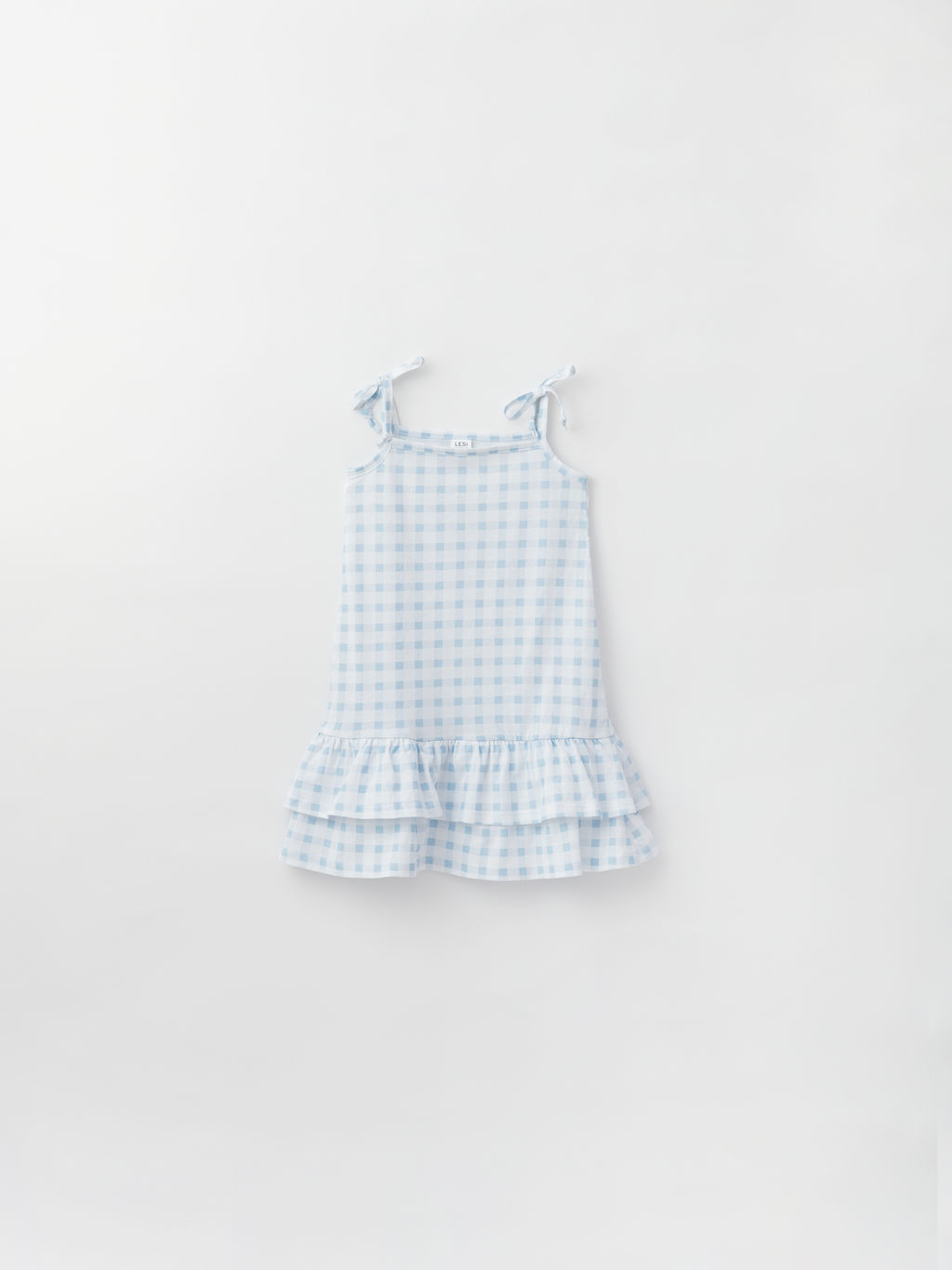 Платье для девочки клетка, бел/гол - Lesi kids фото 8