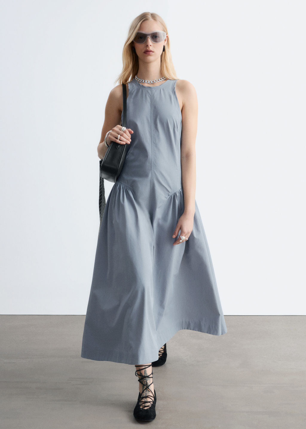 Vestido midi acampanado - H&m фото 3