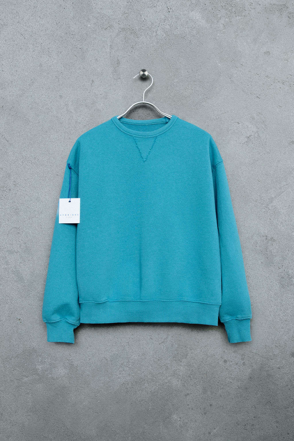 STORIESZ - SUDADERA FELPA CREW NECK / Azul claro - Zara фото 3