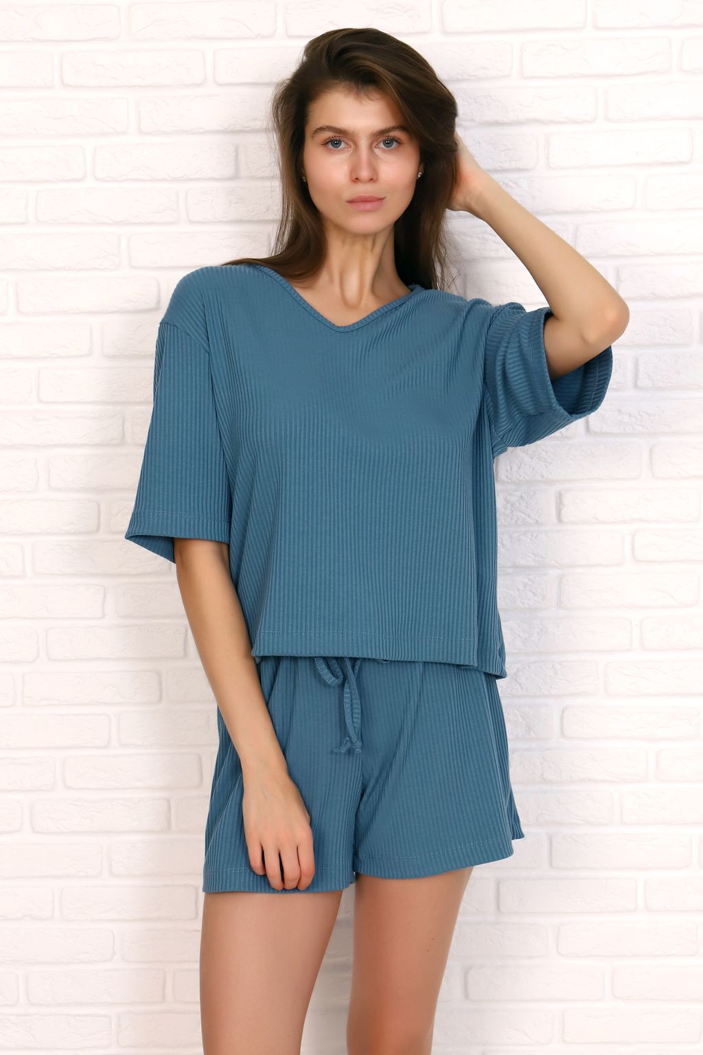 Футболка 096105 рубчик - Мишель фото 7