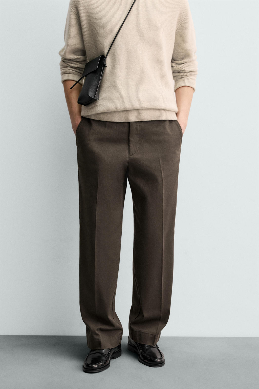 ORIGINS TWILL CHINO TROUSERS - Zara фото 2