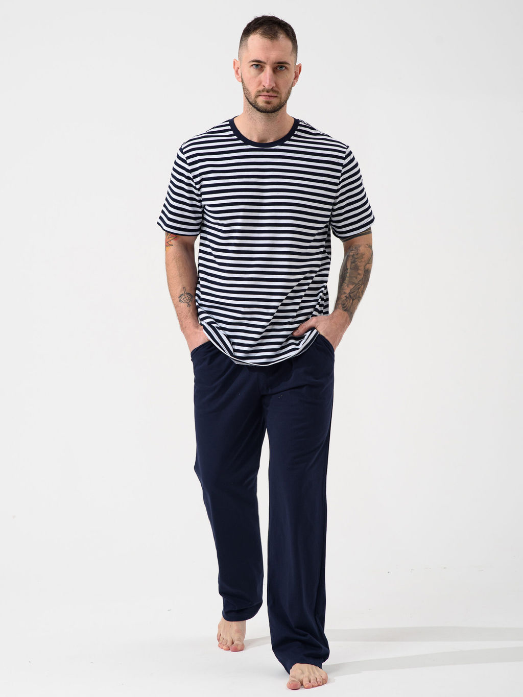 Пижама 100% хлопок Полоса - Оптима фото 3