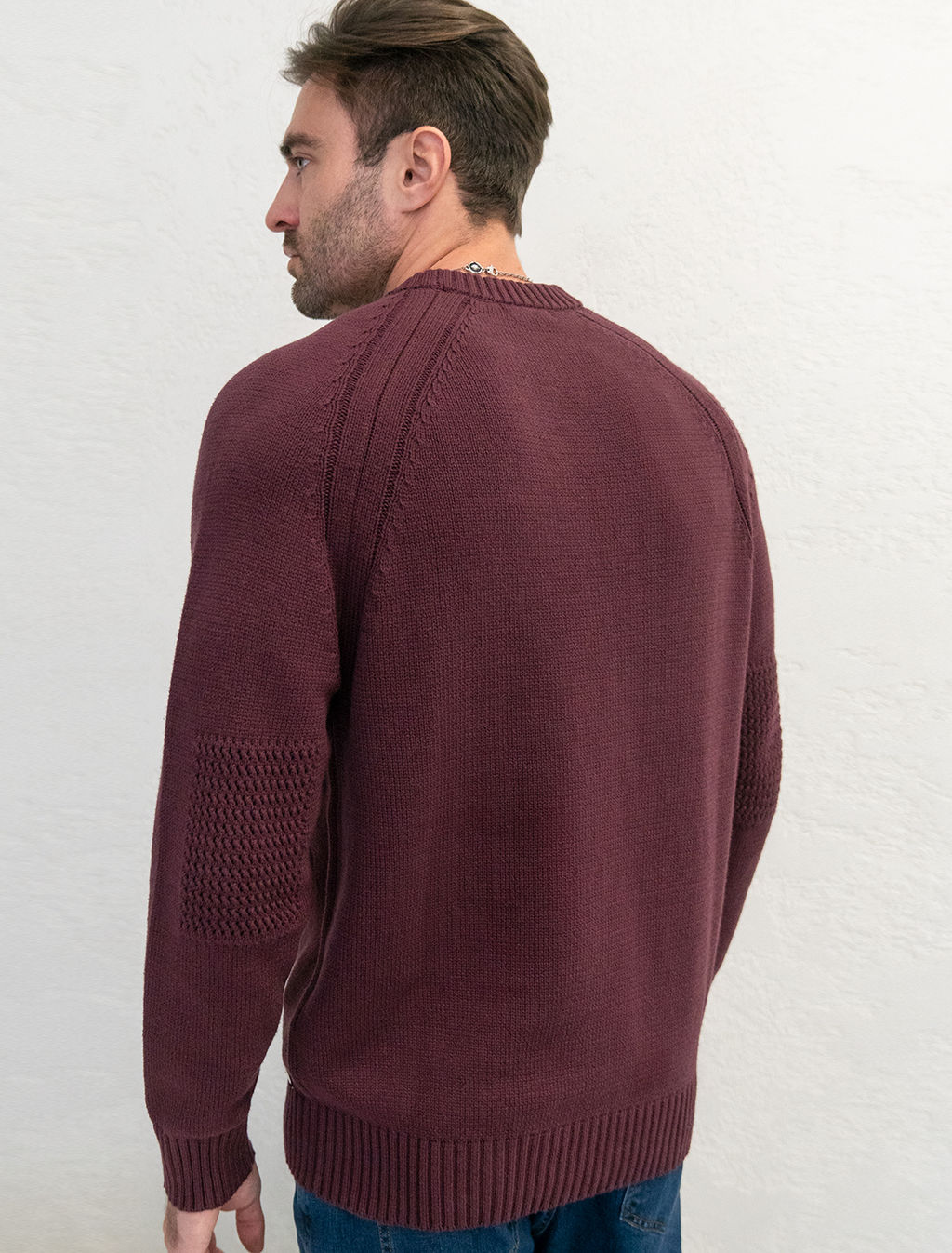 VILATTE / Джемпер из теплой и мягкой хлопковой пряжи с добавлением акрила  фото 3