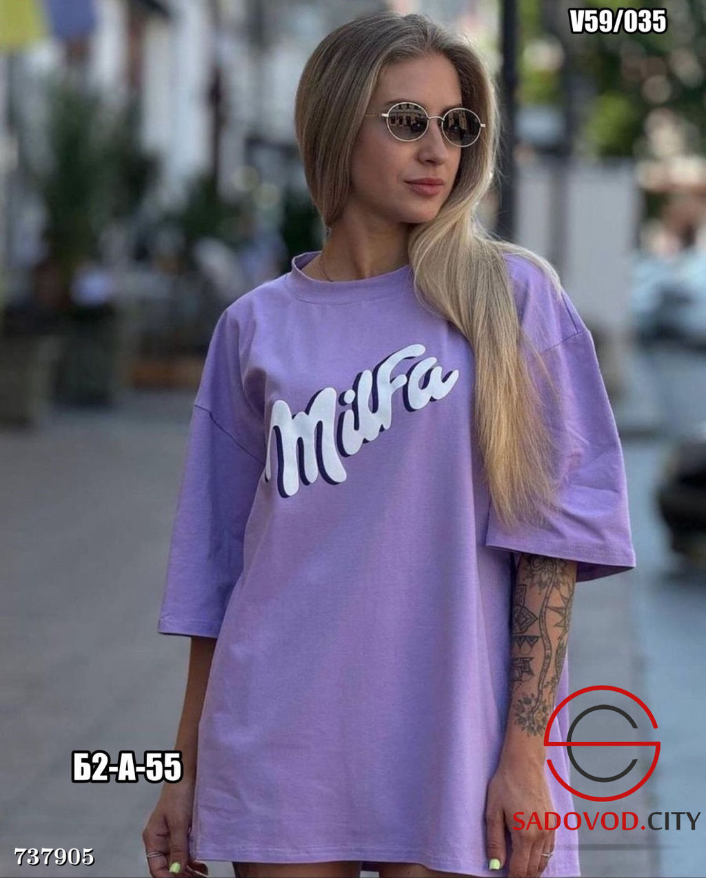 Женская футболка оверсайз - Bruno фото 3