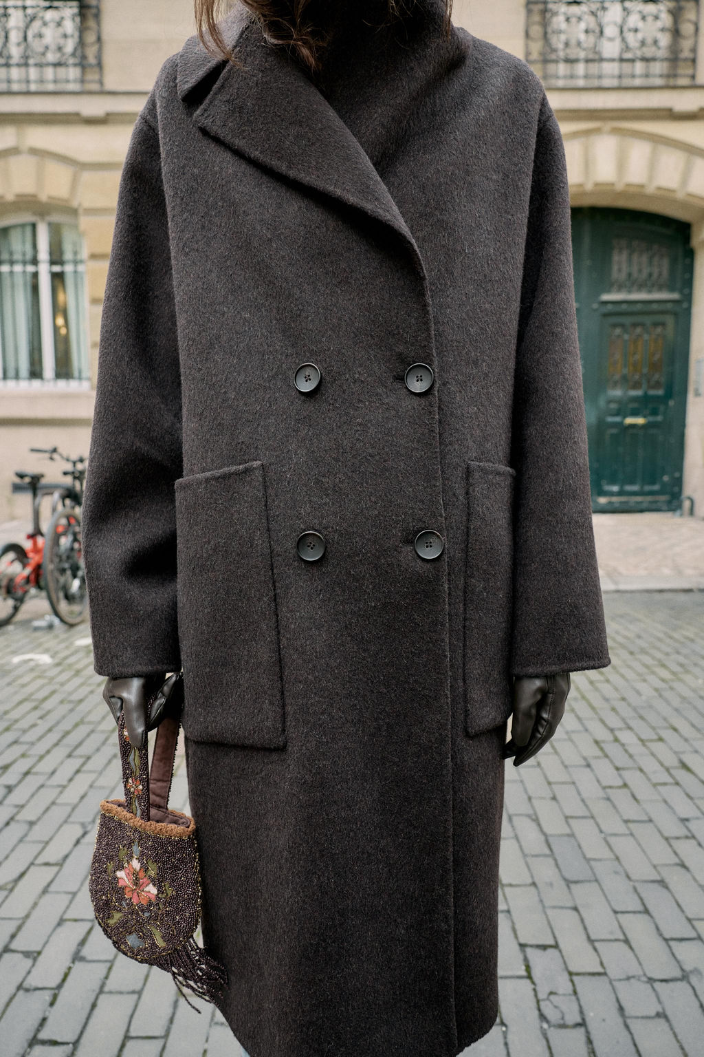 LONG DOUBLE-BREASTED WOOL COAT - Zara фото 8