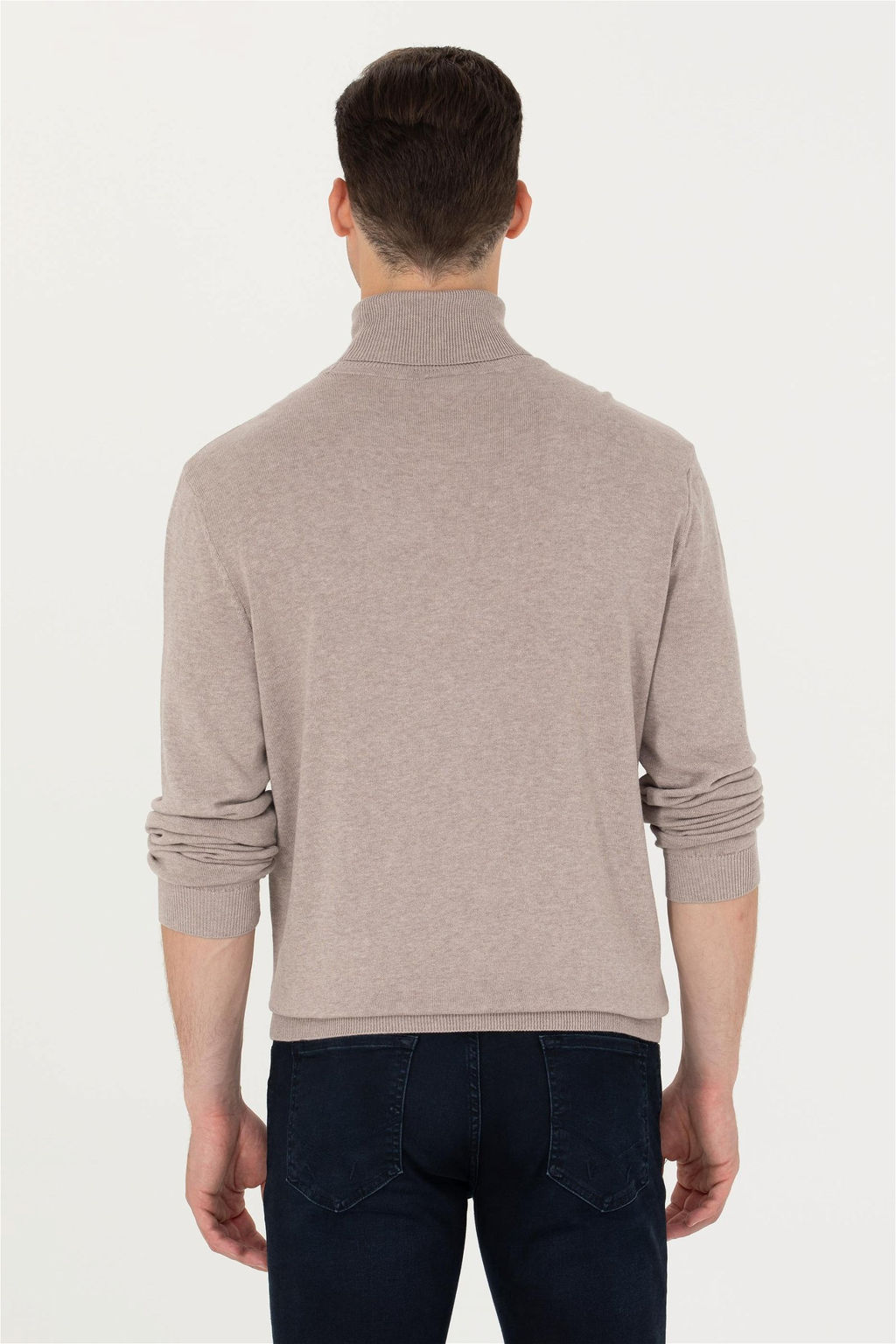 Мужской базовый свитер из норки и меланжа Неожиданная скидка в корзине