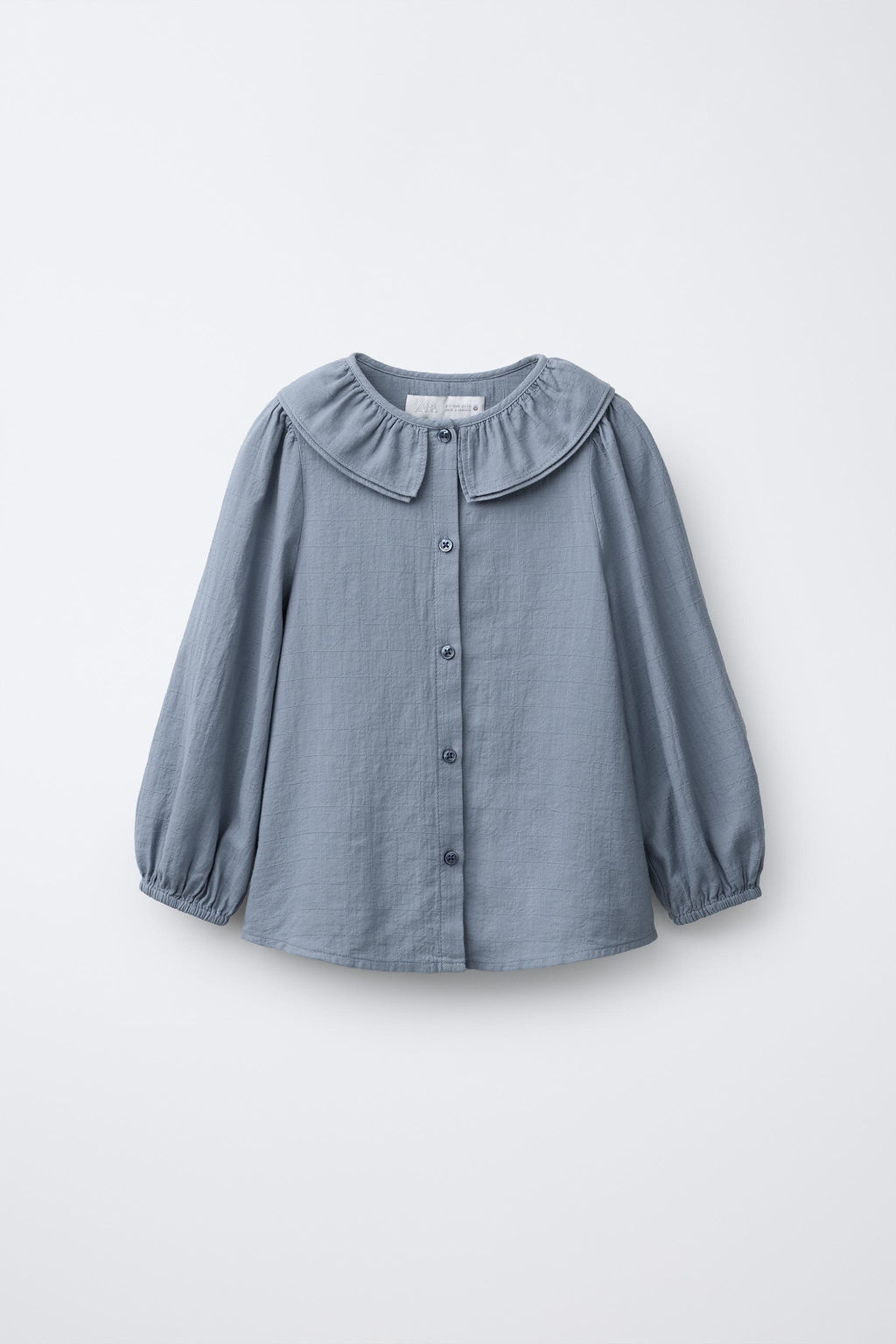 STRUCTURED SHIRT WITH PETER PAN COLLAR