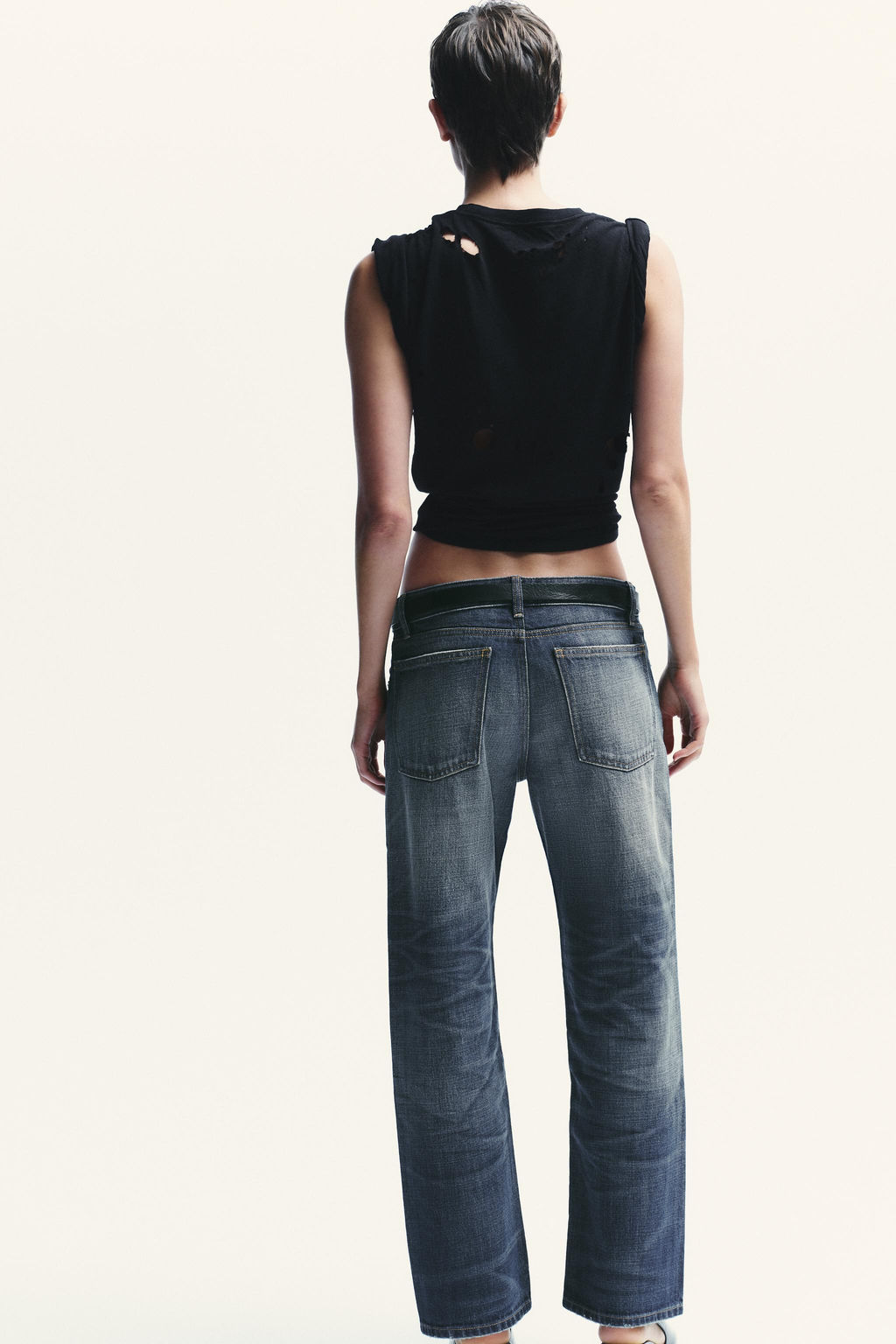 TRF STRAIGHT CROP MID-WAIST JEANS - Zara фото 18