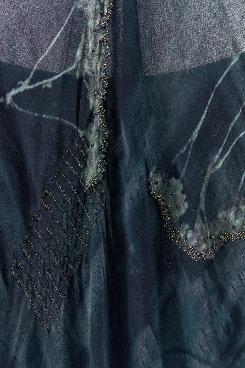 HALTER NECK DRESS WITH METALLIC THREAD AND BEADS - Zara фото 5