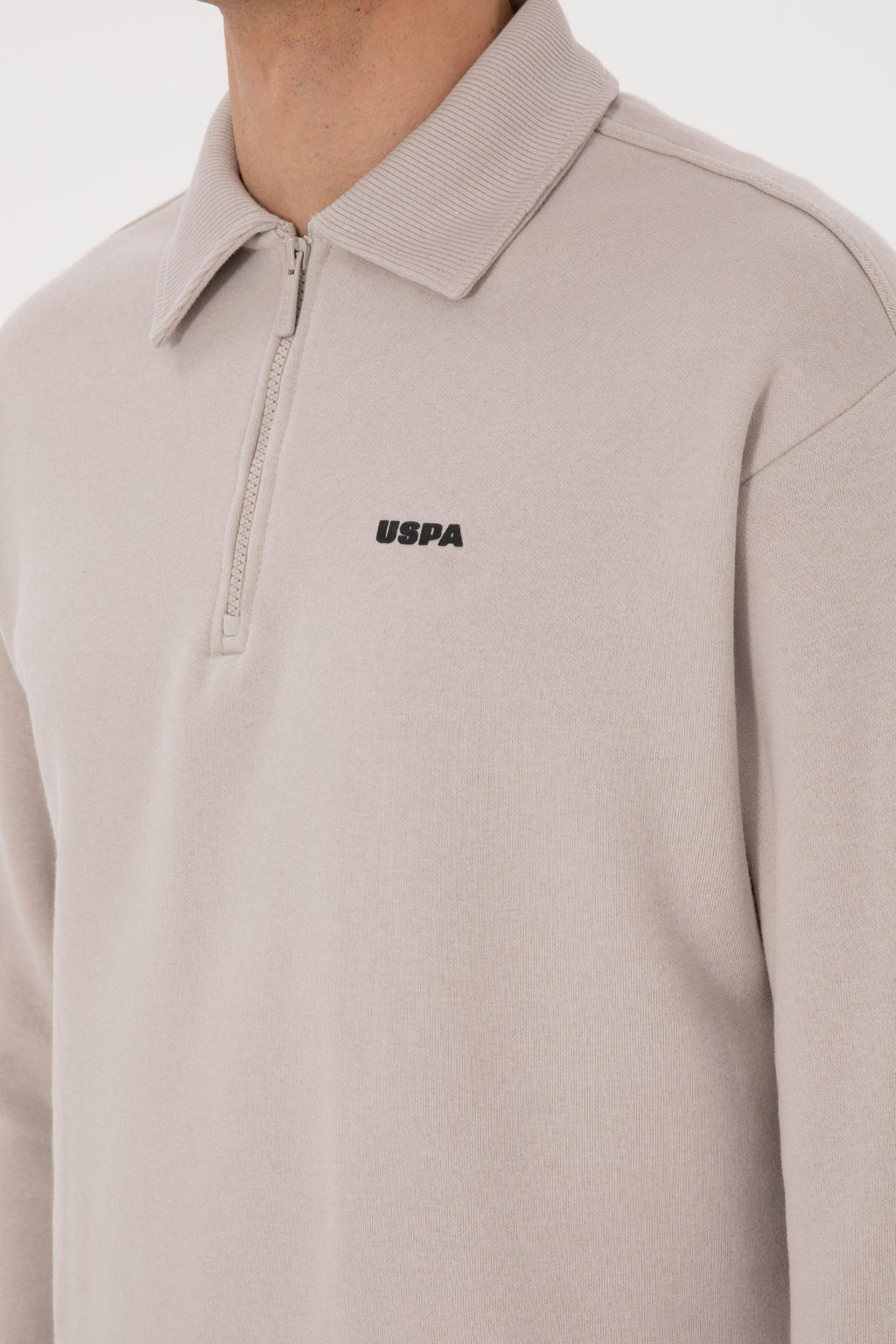 Erkek Regular Fit Yar_m Fermuarl_ Ta_ Basic Sweatshirt - U.s. polo assn фото 7