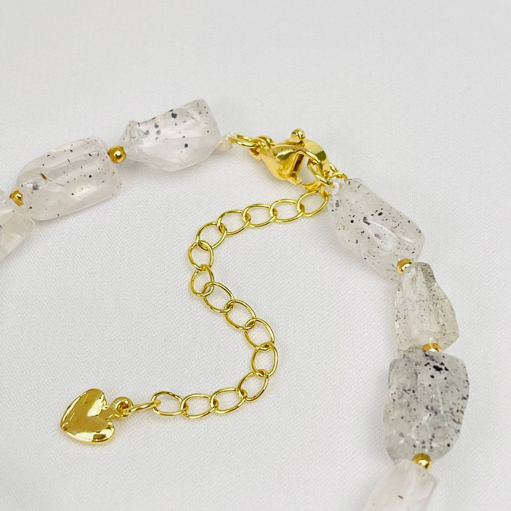 Браслет из Херкимерского кварца 17 см +