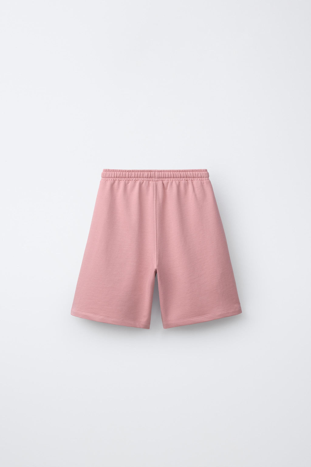 CONJUNTO CAMISETA Y BERMUDA TEXTO / Rosa lavado