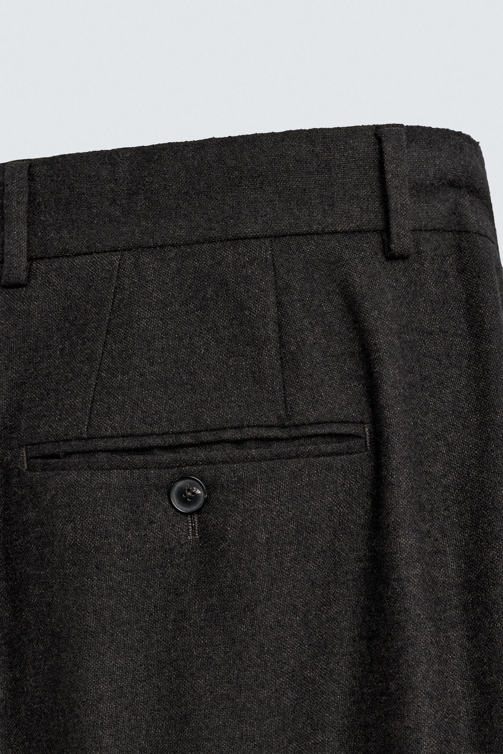 LIMITED EDITION WOOL BLEND TROUSERS WITH PLEATS - Zara фото 8