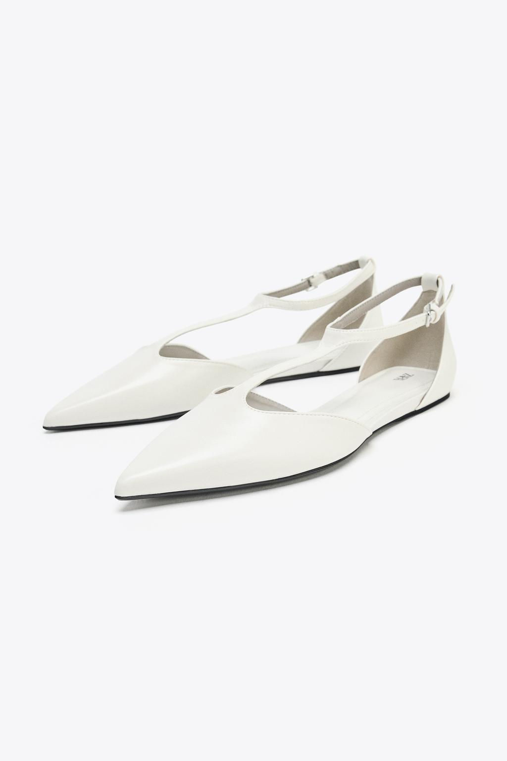 FLAT SHOES WITH ANKLE STRAP - Zara фото 2