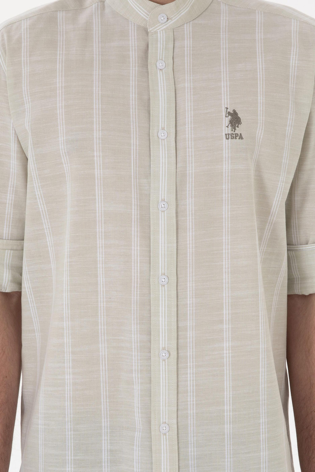 Erkek A__k Haki Uzun Kollu G_mlek Sepette S_rpriz _ndirim - U.s. polo assn фото 6