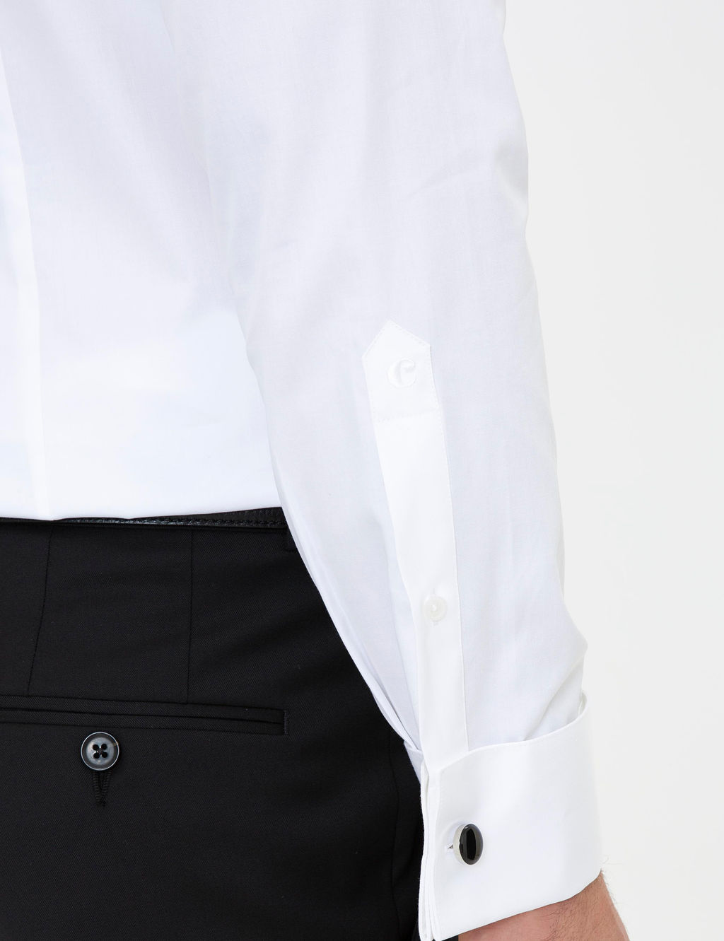 Beyaz Slim Fit Smokin G_mlek