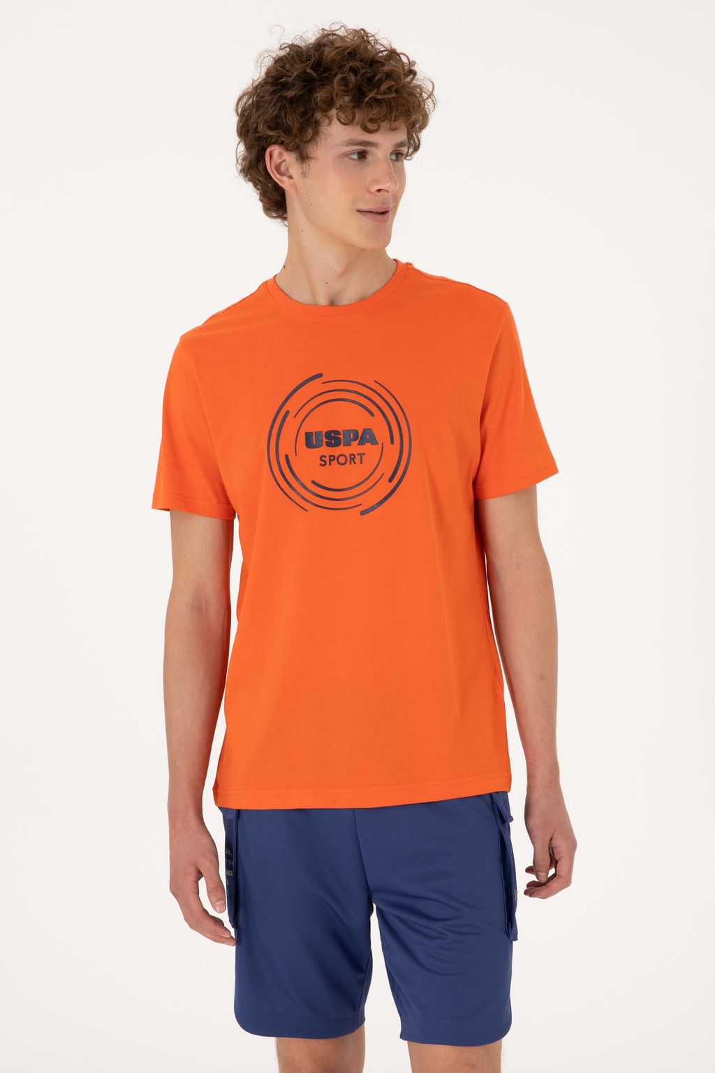 Erkek Regular Fit Bisiklet Yaka Nar _i_e_i Ti__rt Sepette S_rpriz _ndirim - U.s. polo assn фото 3