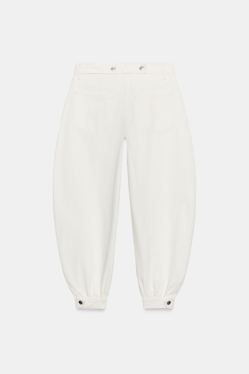 JEANS TRF BALLOON TRABILLA TIRO MEDIO / Blanco - Zara фото 8