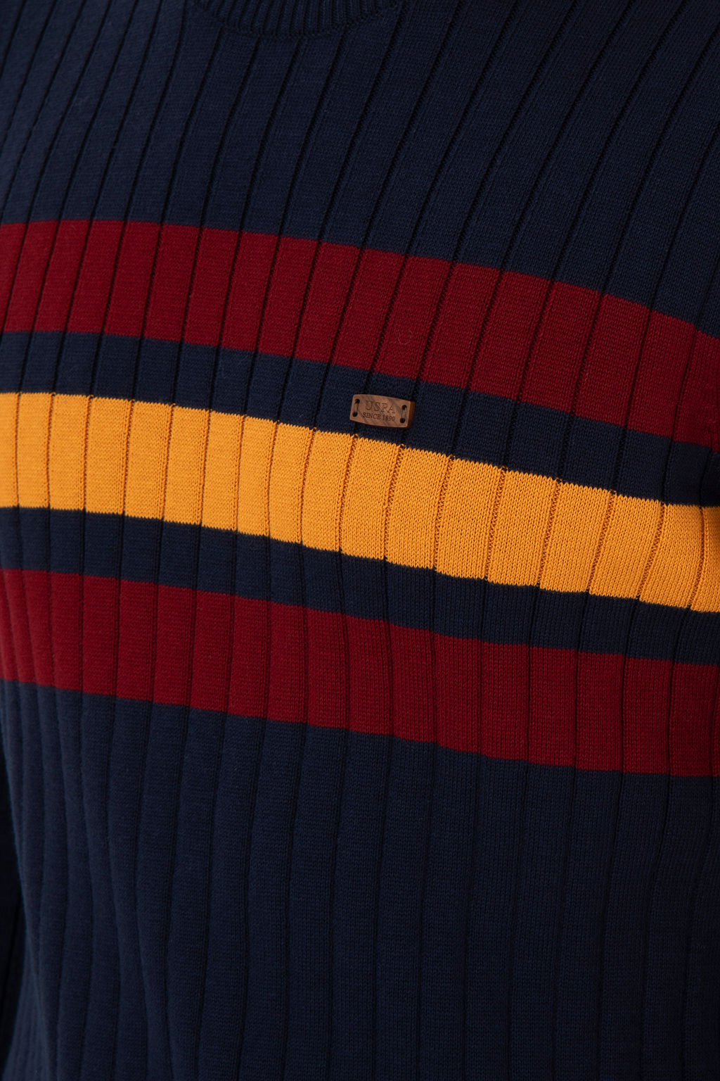 Erkek Slim Fit Bisiklet Yaka Lacivert Kazak - U.s. polo assn фото 14