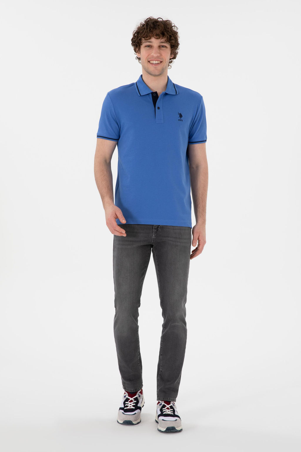 Erkek Polo Yaka _ndigo Basic Ti__rt Sepette S_rpriz _ndirim - U.s. polo assn фото 5