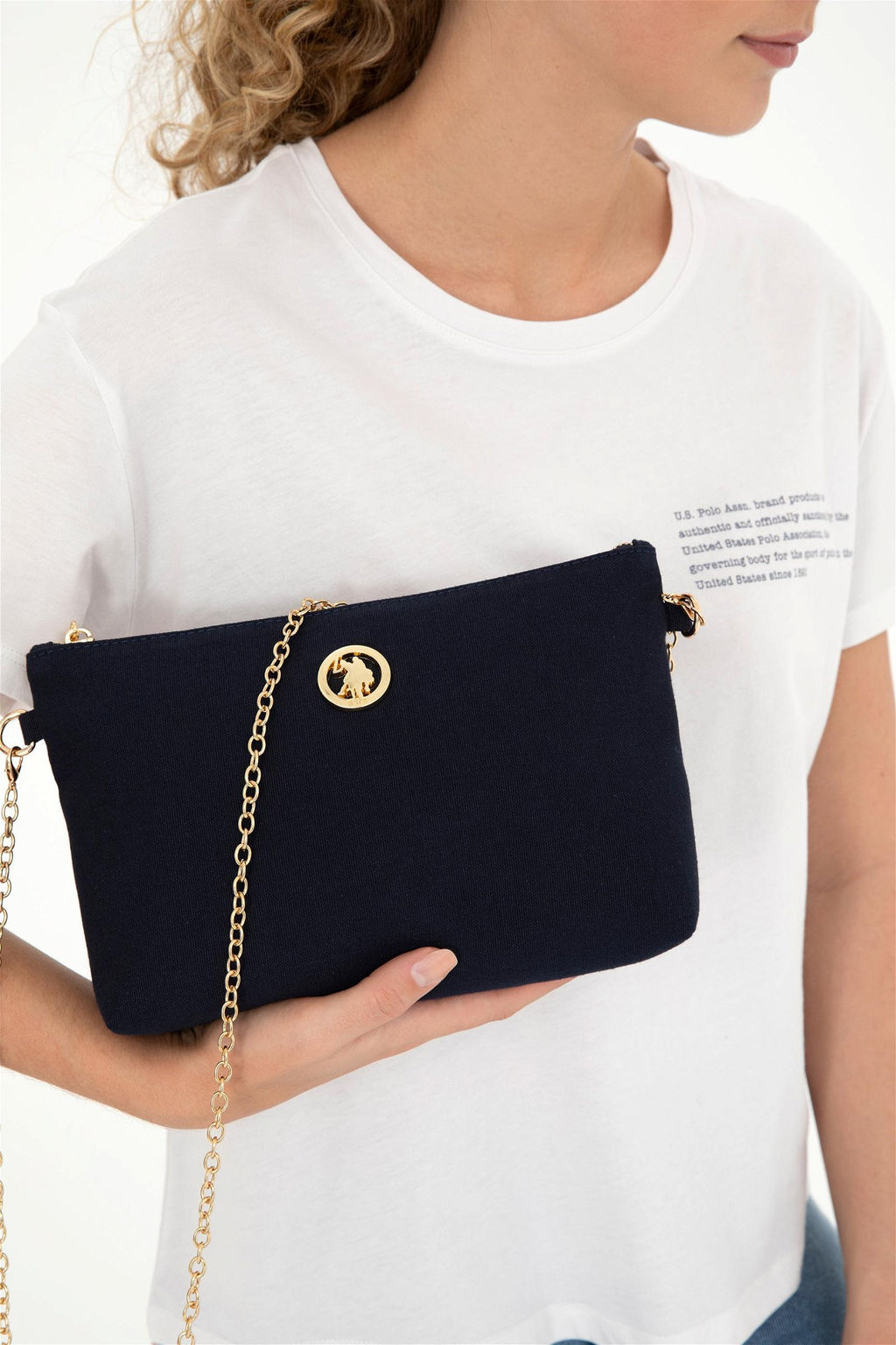 Женская темно-синяя сумка - U.s. polo assn фото 2
