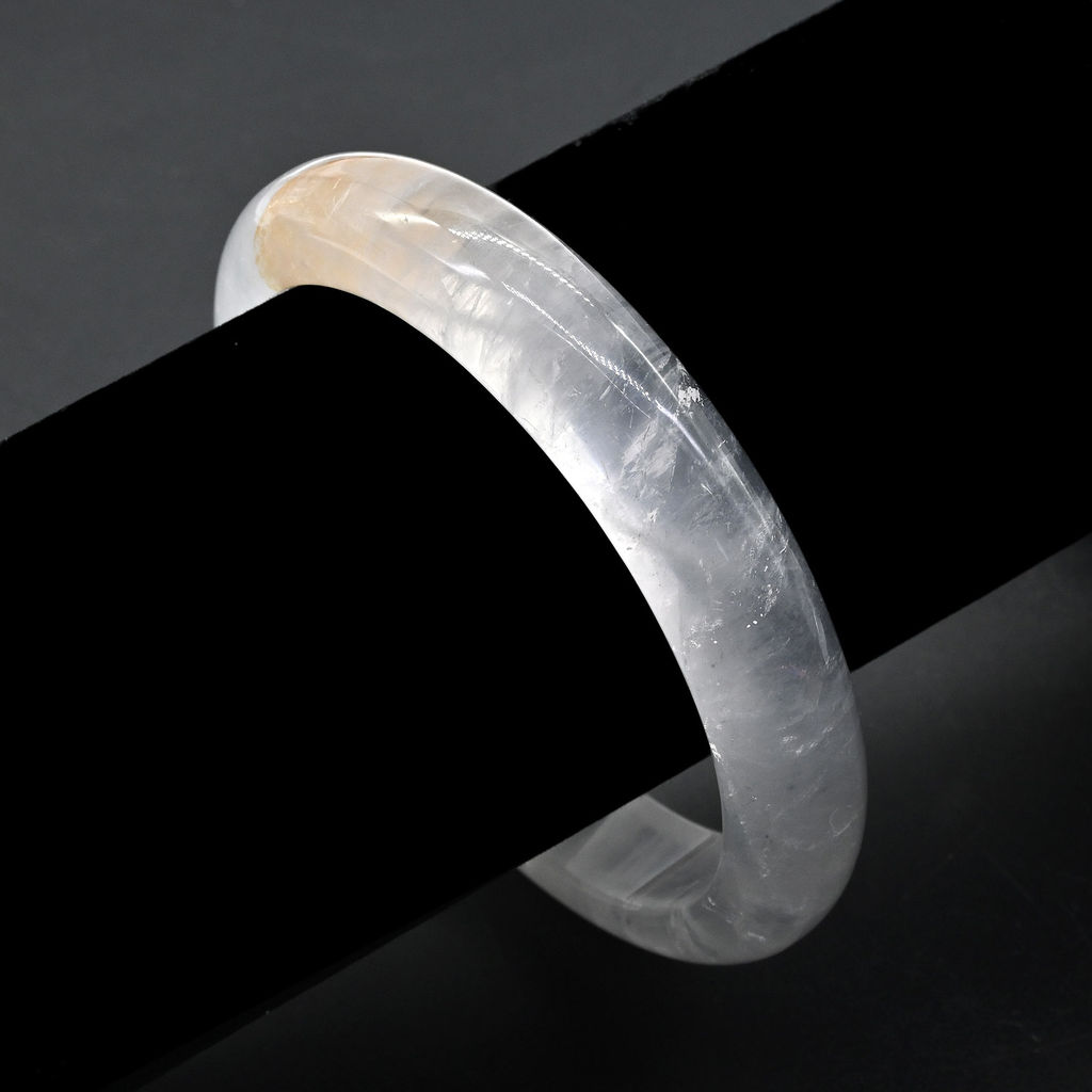 Браслет кольцо из Горного хрусталя, 52,5г Радуга камня