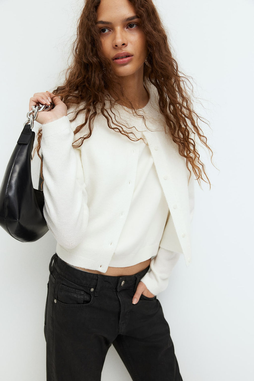 Cardigan de punto fino - H&m фото 8