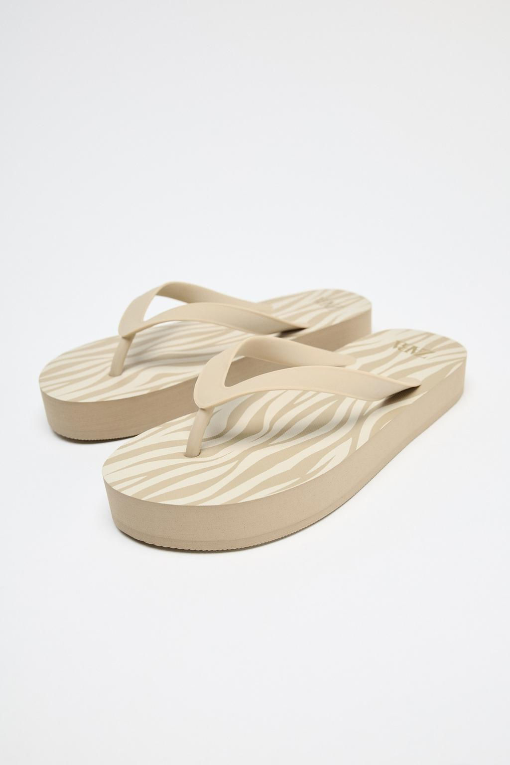 ANIMAL PRINT SANDALS - Zara фото 4