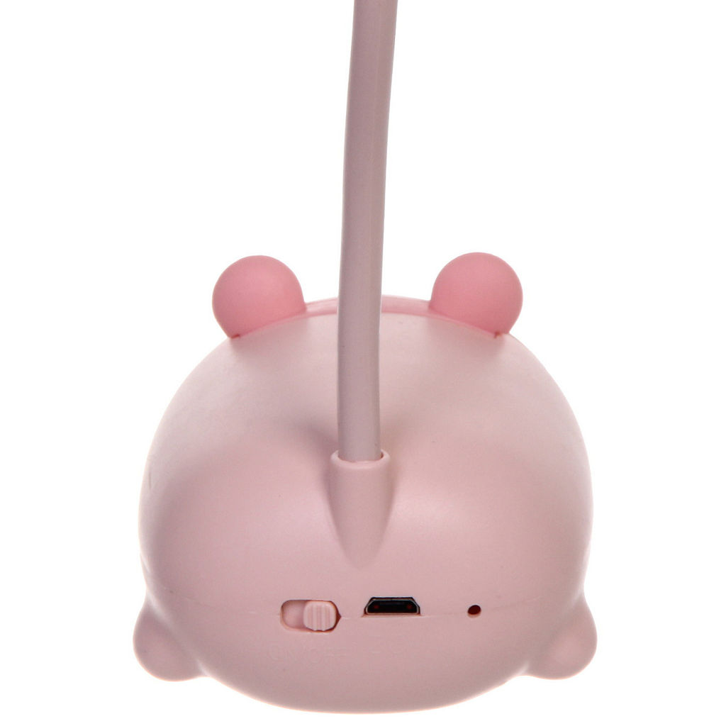 Цена за 2 шт. Светильник настольный "Marmalade-Мишка" LED 28,5*9,2*6,8см USB 5v 3w, Розовый