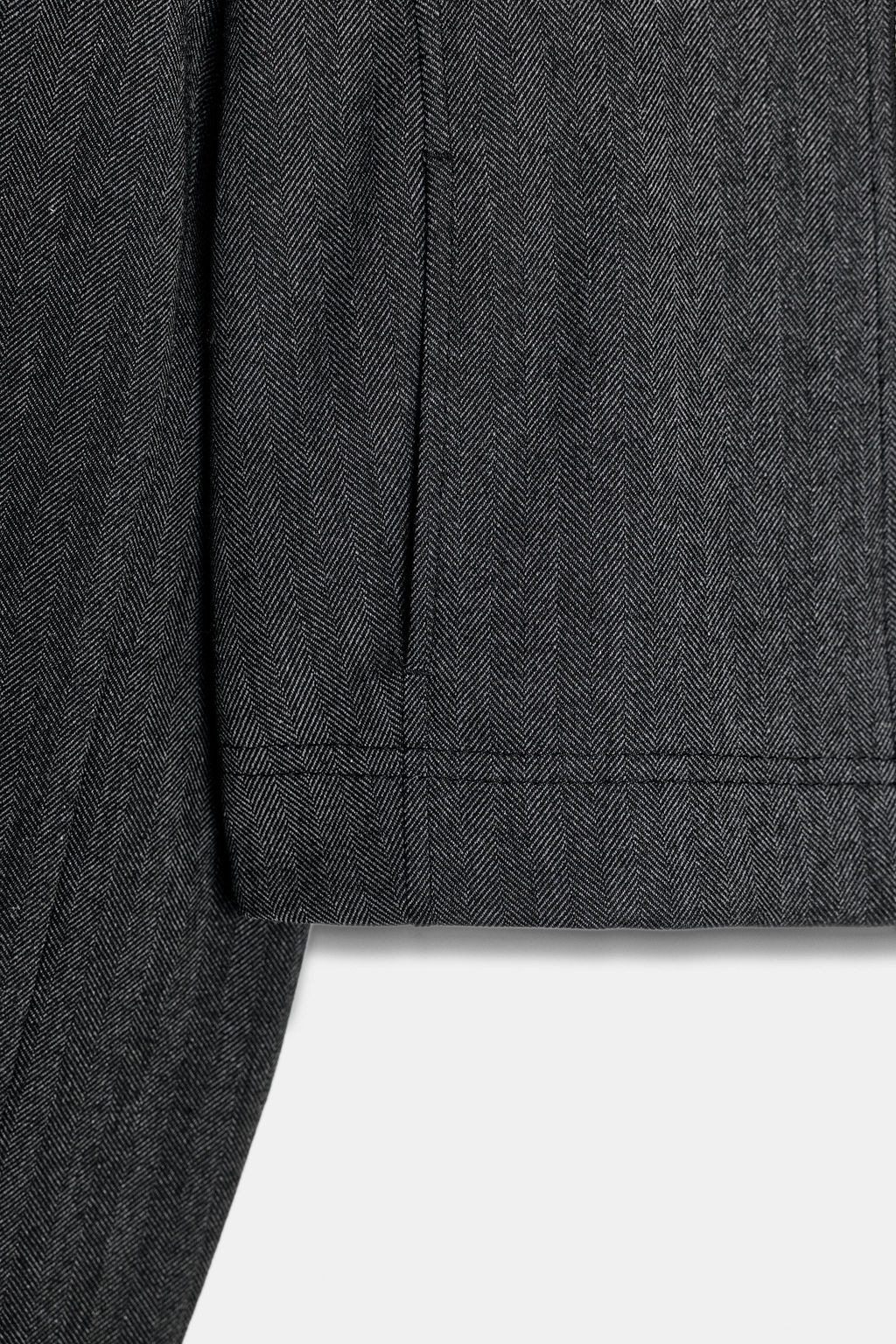 HERRINGBONE CROPPED BLAZER - Zara фото 8
