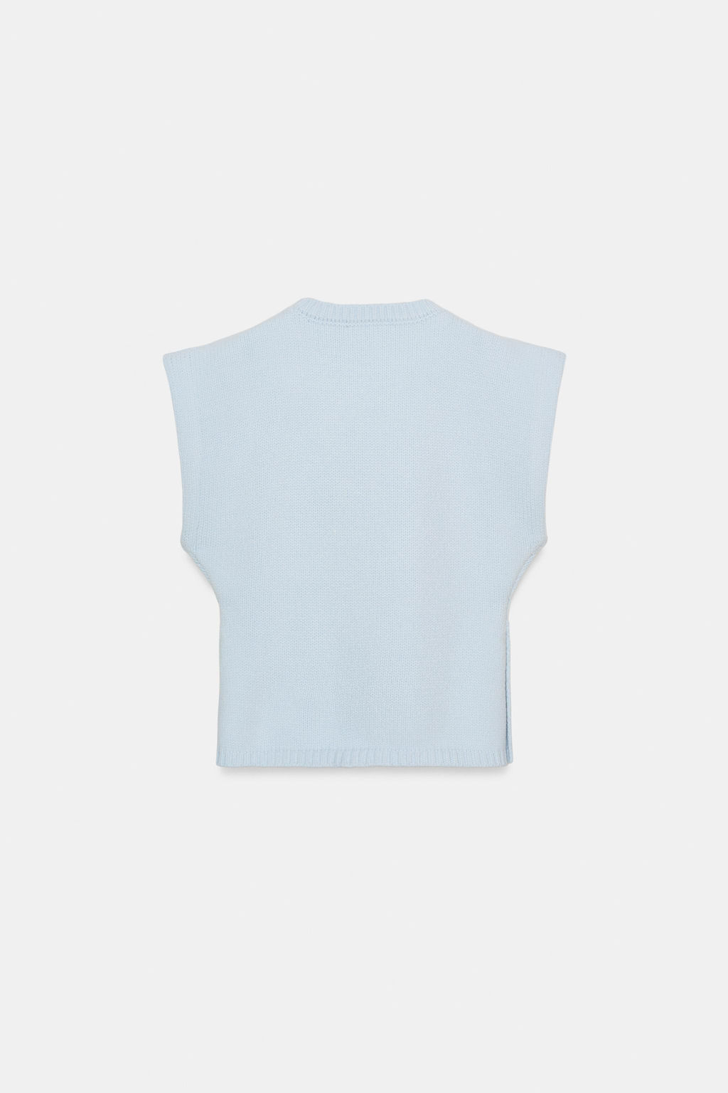 KNIT WAISTCOAT WITH DEFINED SHOULDERS - Zara фото 8