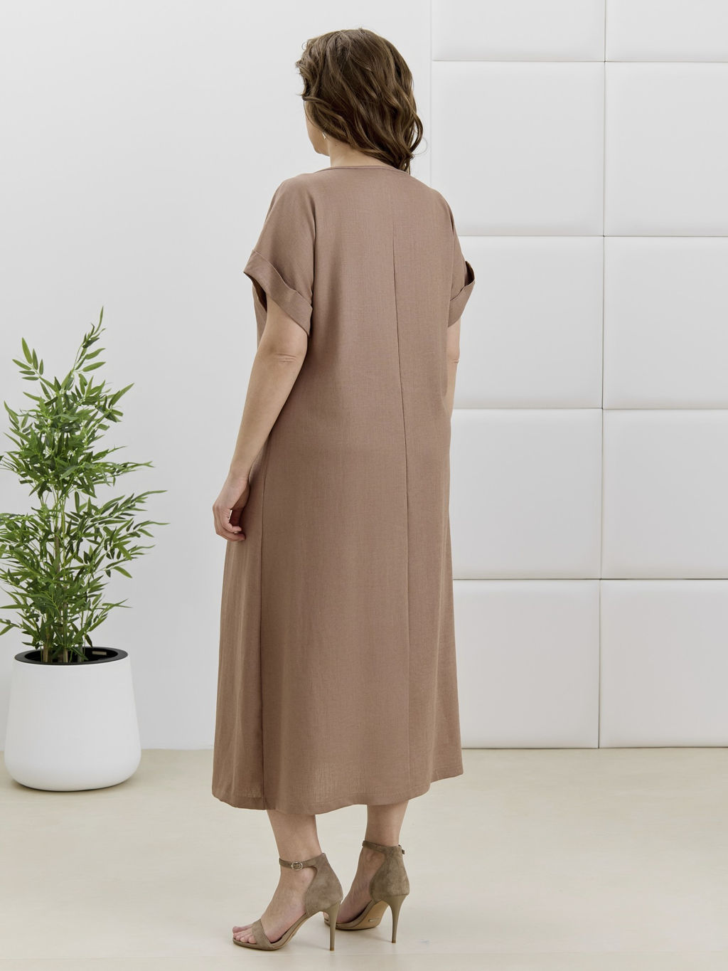 Платье Скарлет из вискозы со льном - Виотекс фото 54