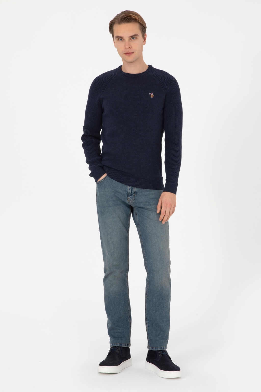 Erkek Lacivert Kazak - U.s. polo assn фото 4
