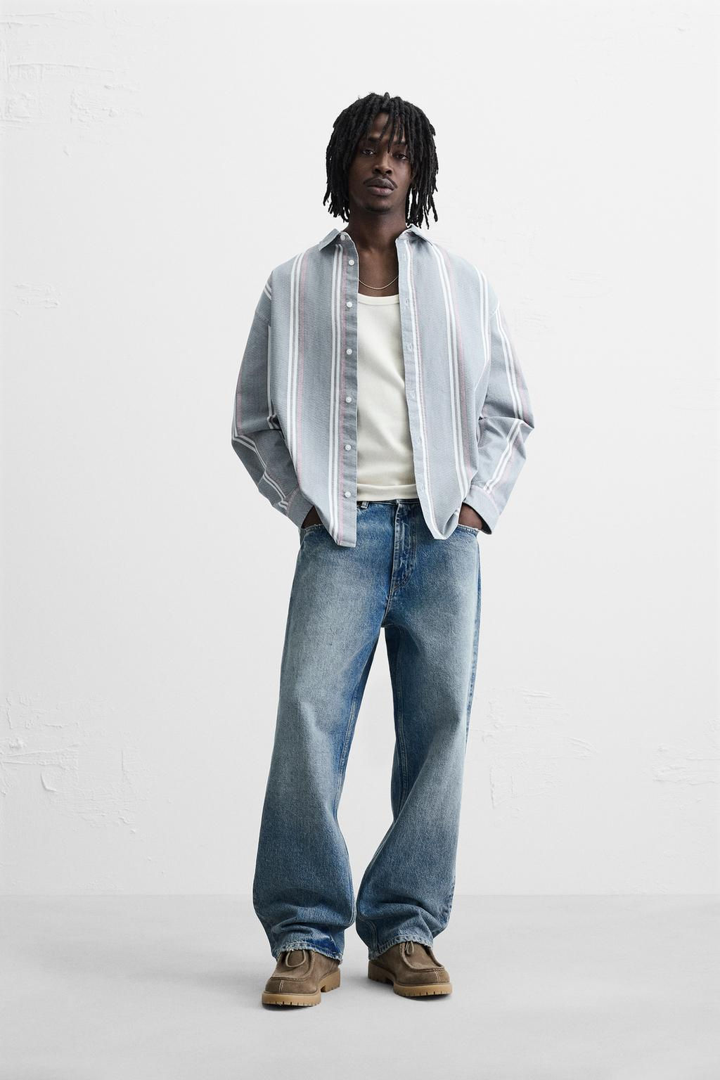 STRIPED TEXTURED SHIRT