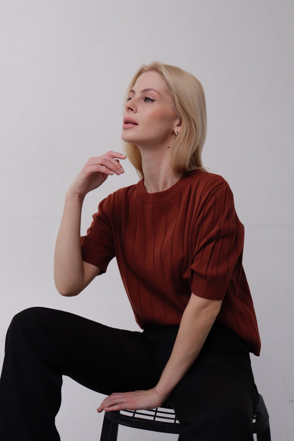 10799 Топ вязаный терракотовый - Martichelli фото 9