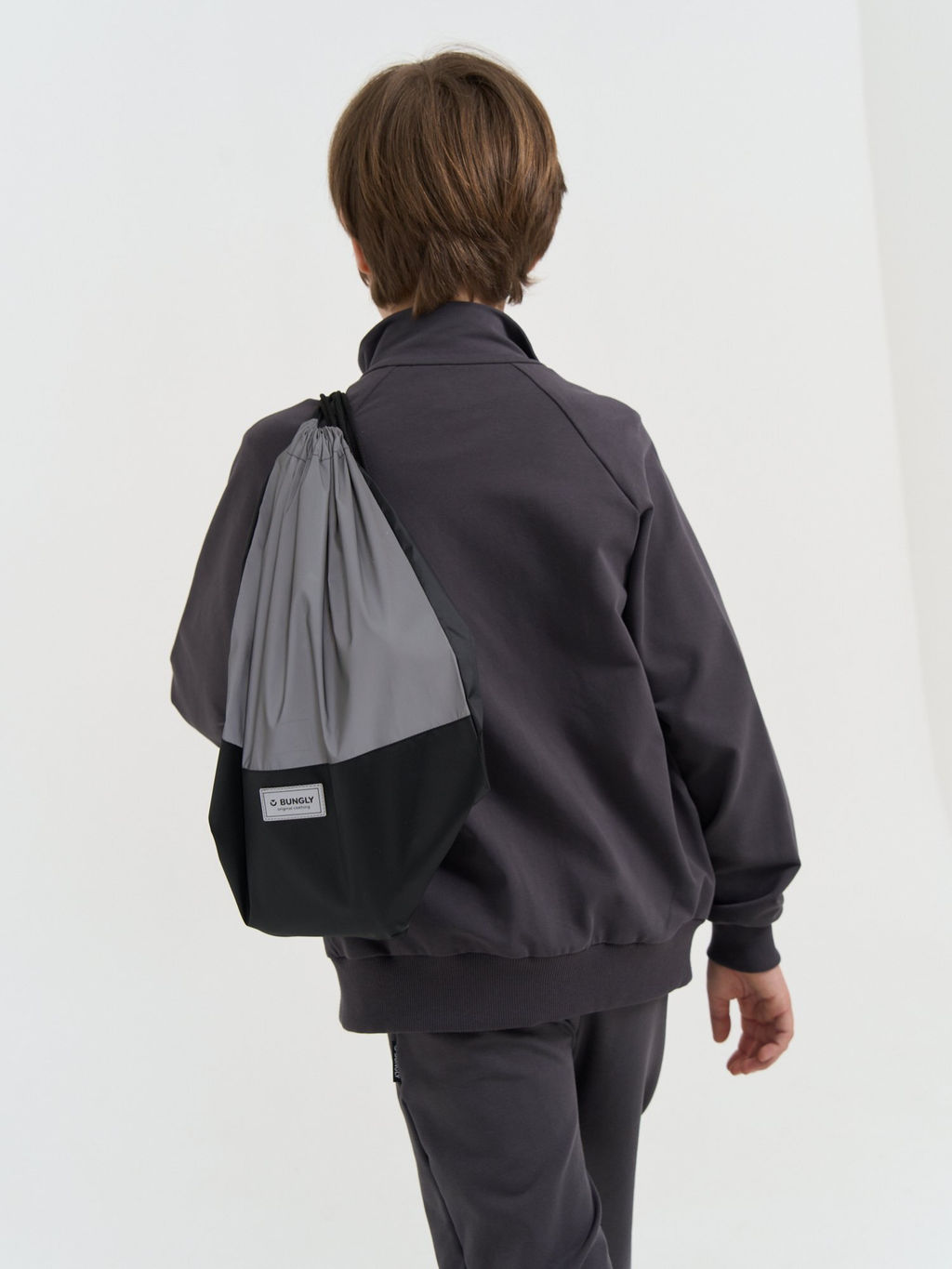 Сумка для обуви Черно-серая 7+ - Bungly фото 3