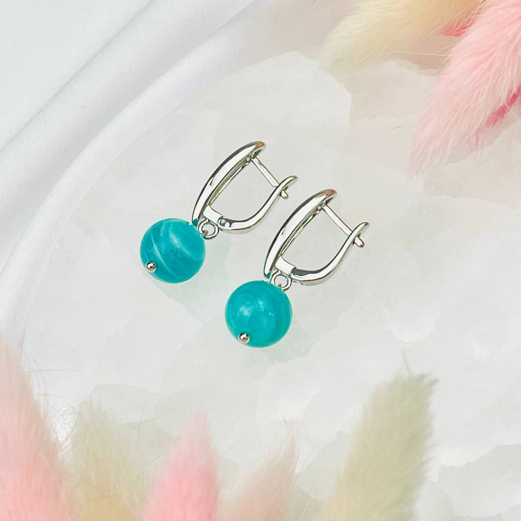 Серьги из Амазонита