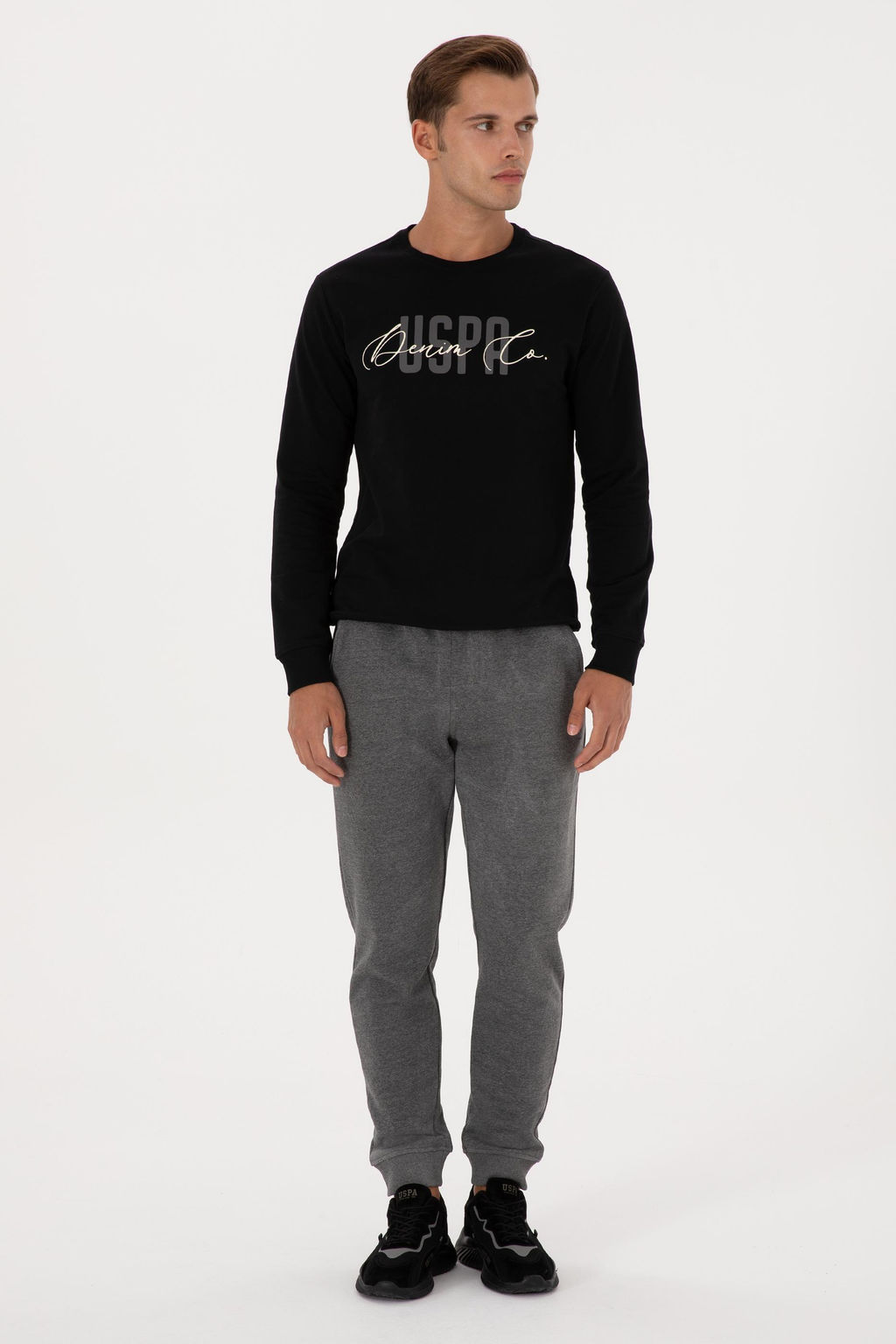 Erkek Antrasit Melanj E_ofman Alt_ Sepette S_rpriz _ndirim - U.s. polo assn фото 3