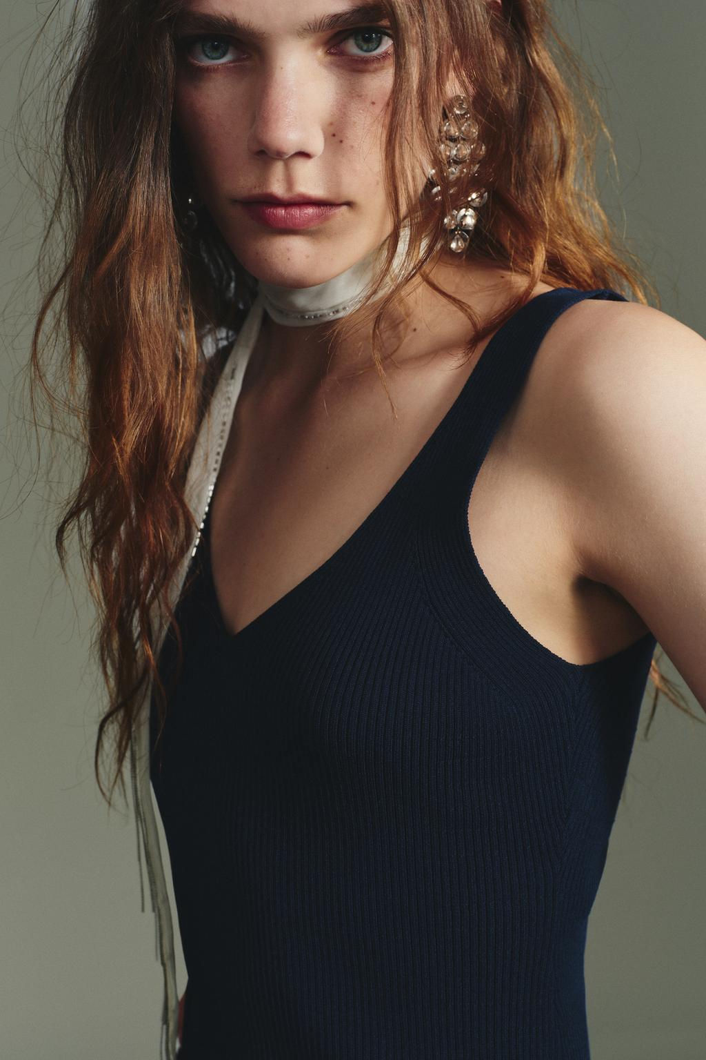 RIB KNIT TOP - Zara фото 4