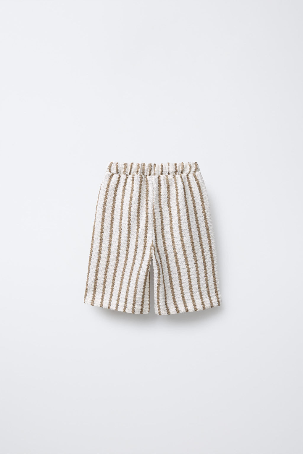 STRIPED TEXTURED SLIM FIT BERMUDA SHORTS - Zara фото 2
