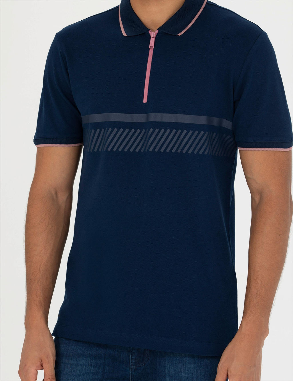 Lacivert Slim Fit Ti__rt